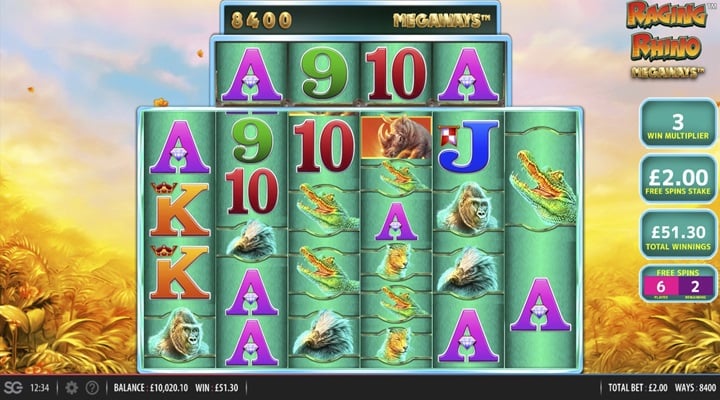 raging rhino megaways 2